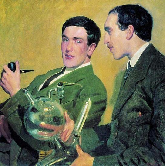 Boris Kustodiev Kapitsa and Semenov